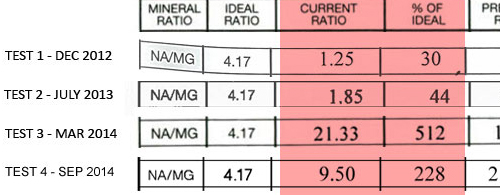 sodium-magnesium mineral ratio of hair mineral analysis indicates the oxidation rate, Na-Mg